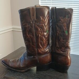 Vintage Texas Made Thunderbid Boots Cats Paws Heel 9.5D